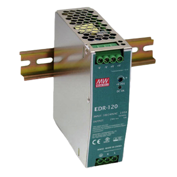 EDR-120-24 New Mean Well Din Rail Power Supply